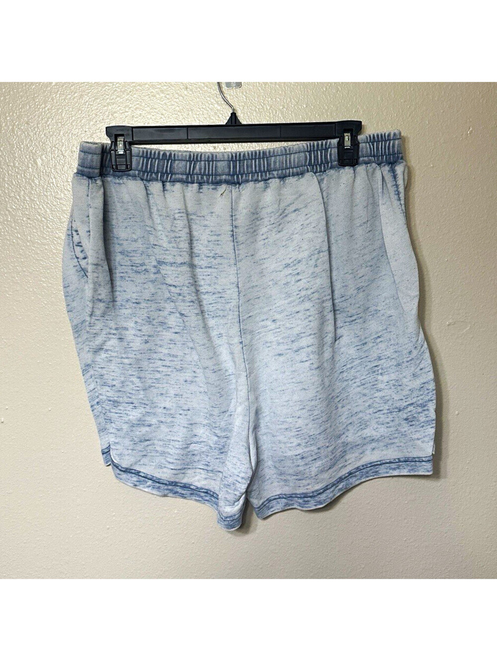 Women's Plus 2XL Gray Heathered Sweat Shorts Pull-On Elastic Waist Casual